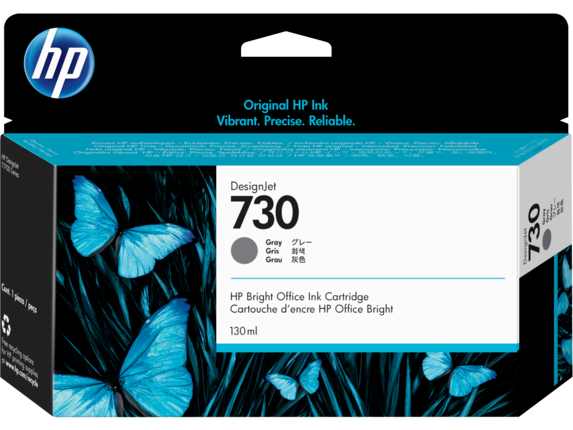OEM HP 730 Ink Cartridge - Gray