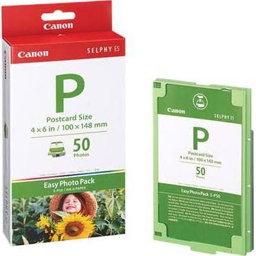 Canon 1247B001 Easy Photo Pack E-P50 Print Ribbon Cassette And Paper Kit