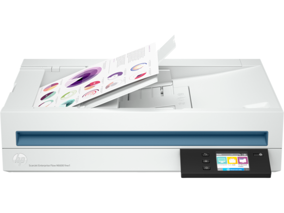 Refurbished HP ScanJet Enterprise Flow N6600 fnw1 Color Flatbed Scanner
