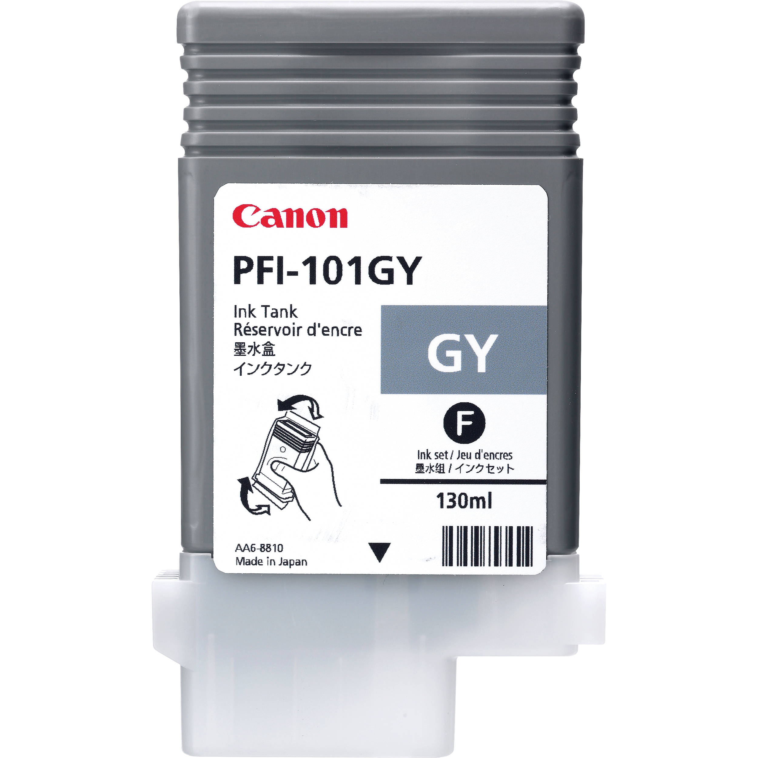 OEM Canon PFI-101GY Ink Cartridge - Gray