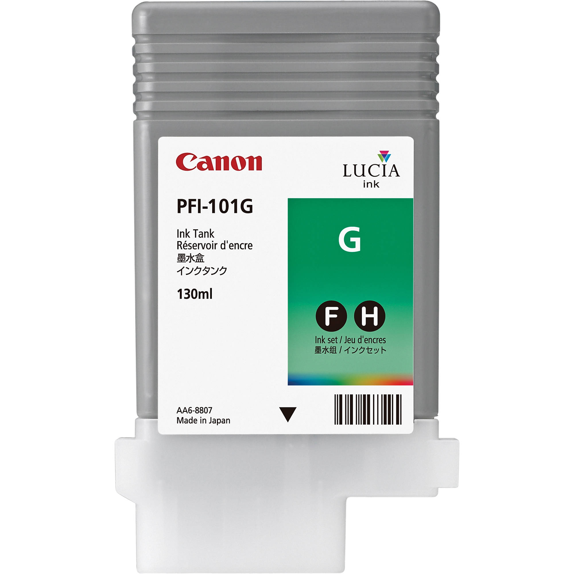 OEM Canon PFI-101G set of 6 Ink Cartridge - Green