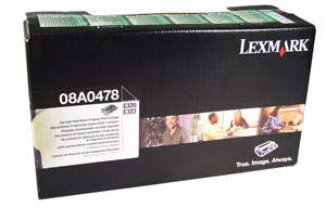 OEM Lexmark 08A0478 Toner Cartridge - Black