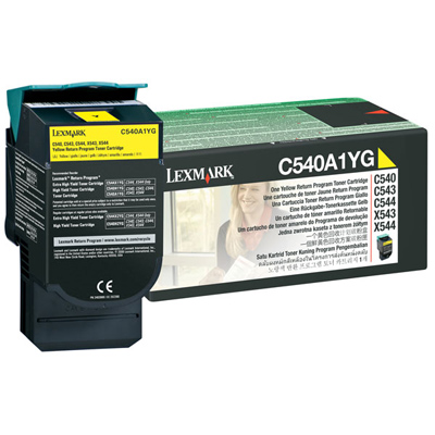OEM Lexmark C540A1YG Toner Cartridge - Yellow