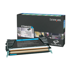 OEM Lexmark C734A1CG Toner Cartridge - Cyan