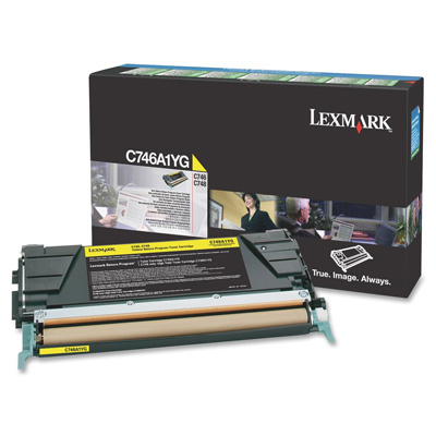 OEM Lexmark C746A1YG Toner Cartridge - Yellow