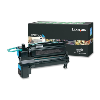 OEM Lexmark C792X1CG Toner Cartridge - Cyan