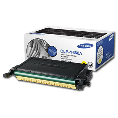 OEM Samsung CLP-Y660A Toner Cartridge - Yellow