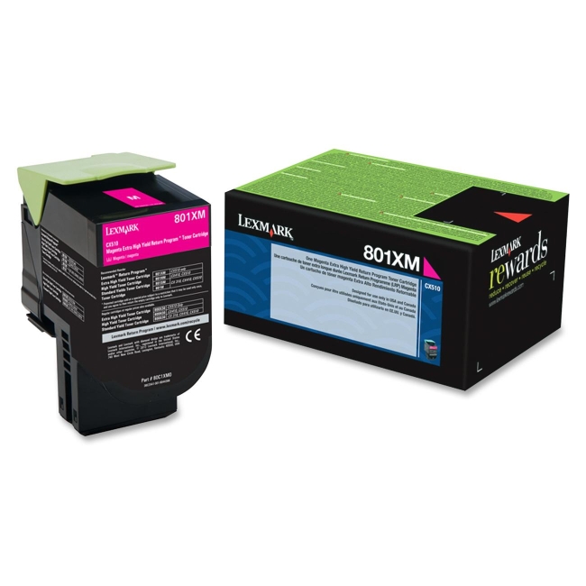 OEM Lexmark 801XM Toner Cartridge - Magenta