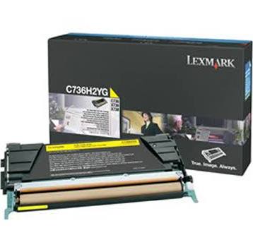 OEM Lexmark C736H2YG Toner Cartridge - Yellow