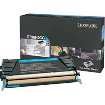 OEM Lexmark C736H2CG Toner Cartridge - Cyan