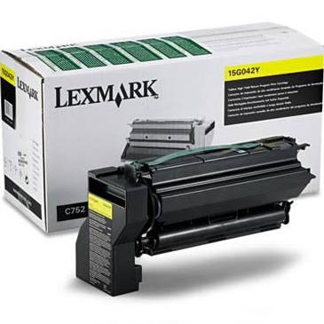 OEM Lexmark 15G042Y Toner Cartridge - Yellow
