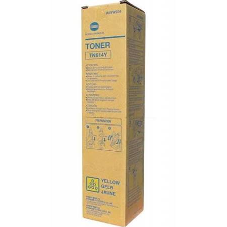 OEM Konica Minolta TN-614Y Toner Cartridge - Yellow