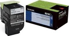 OEM Lexmark 801K Toner Cartridge - Black