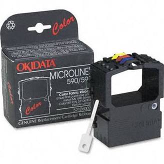 Okidata 52106002 Print Ribbon - Black, Yellow,cyan,magenta - 5.3 Million Oil Bauds - ML590 / ML59