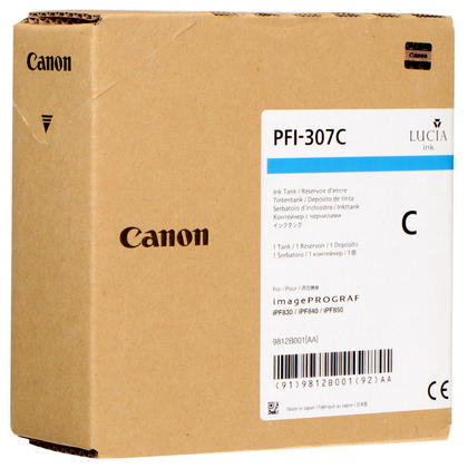 OEM Canon PFI-307C Ink Cartridge - Cyan