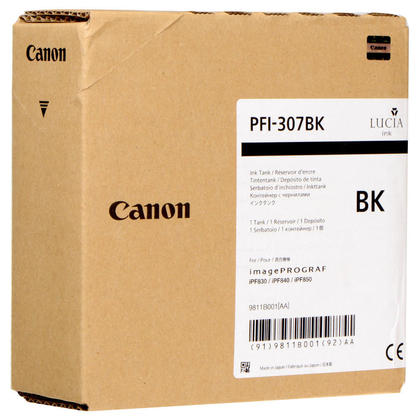 OEM Canon PFI-307BK Ink Cartridge - Black